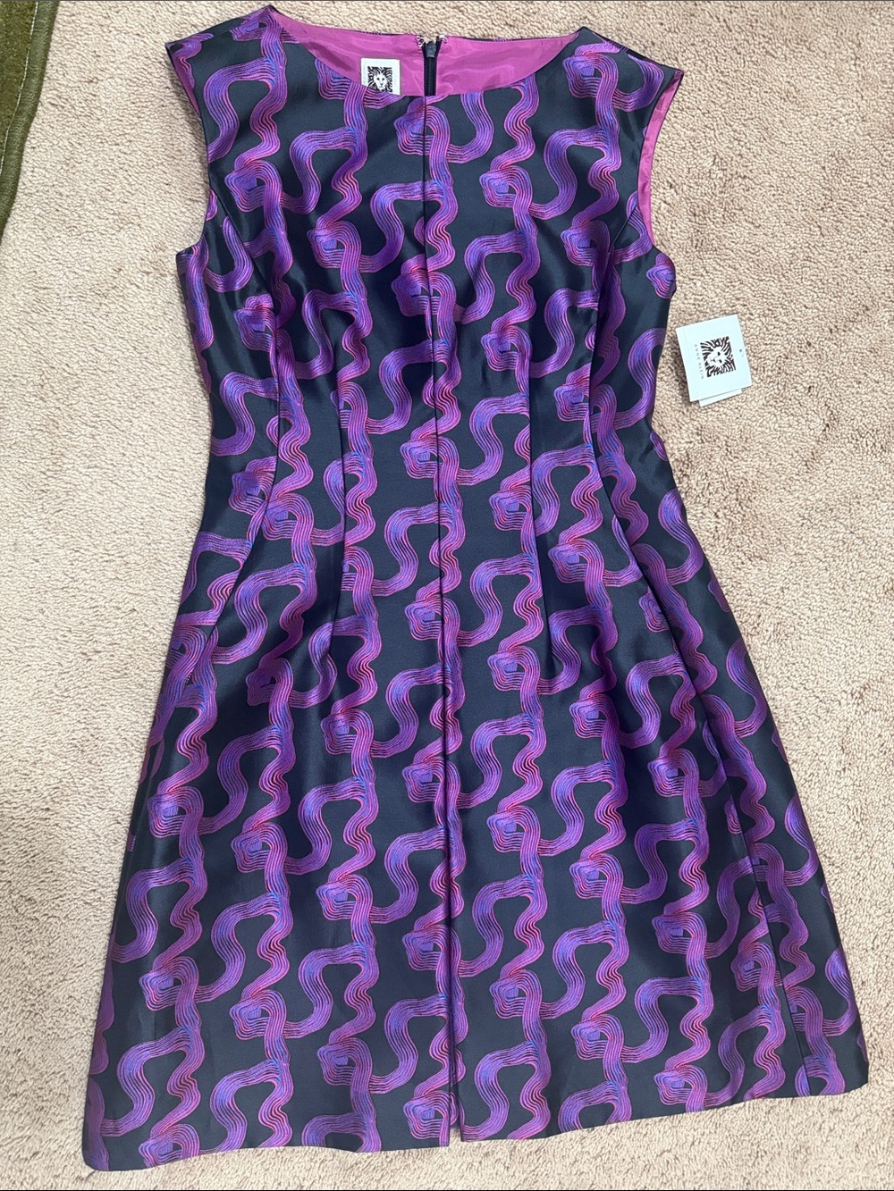 WOW POSHMARK - Authentic Anne Klein NWT Formal Pink Blue & Black Dress